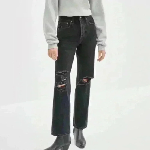 Denim forum The Joni high  rise loose 29L size 23 - Picture 1 of 12